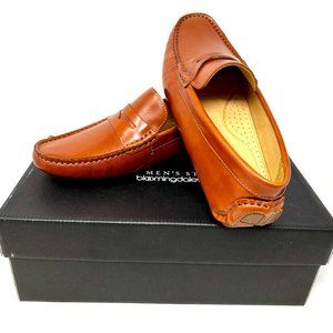 Bloomingdale's Mens Store Cognac Penny Driver Men's Shoes